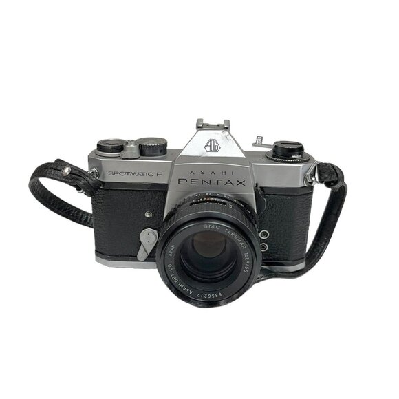 Asahi PENTAX SP Spotmatic Camera + Super Takumar 55mm f1.8 Lens From JAPAN - Picture 1 of 16